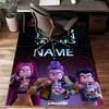 Custom KPop Demon Hunters Mat Personalized Name, Polyester Washable Indoor Entryway Rug, Gift for Christmas, Easter, Thanksgiving Day