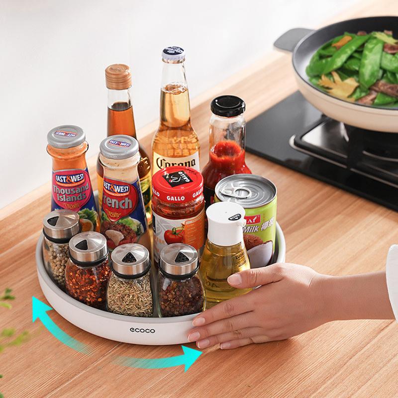 Roterende Kruiden Rack Keuken Tafel Multifunctionele Sojasaus Fles Kruiden Opslag Producten Huishoudelijke Artefact