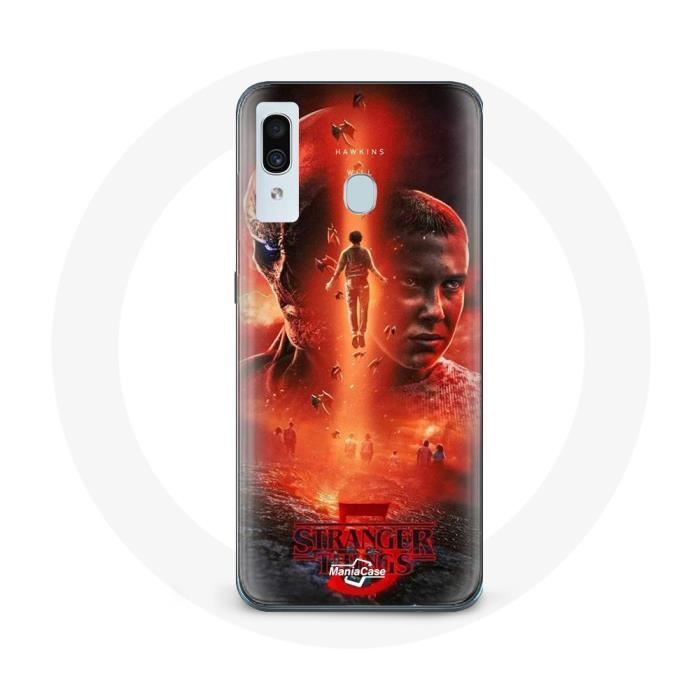 Case - Maniacase - Samsung Galaxy A40 - Flexible - Black - Stranger Things Season 5
