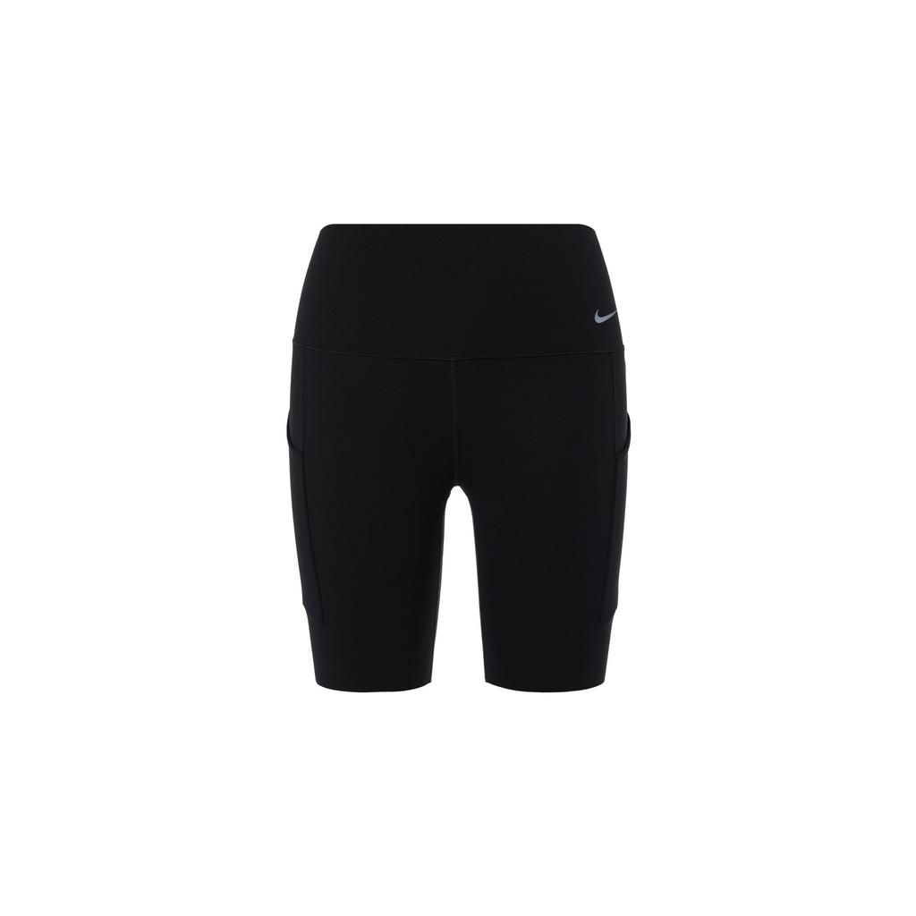 Nike Шорты для велоспорта с высокой талией, однотонные, женские, черные DQ5995-010