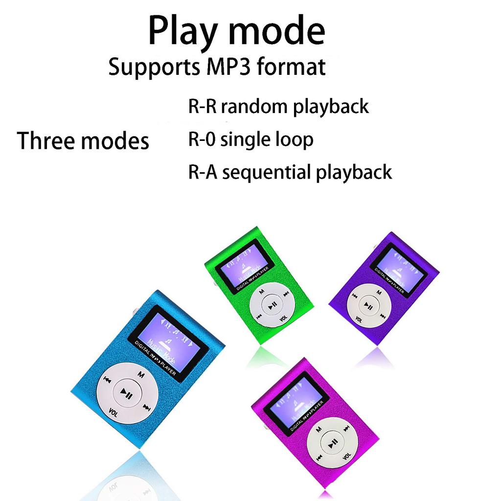 Экран металлический зажим карта MP3 музыкальный плеер зажим студенческий портативный плеер подарок