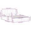 Bed Frame without Mattress  Hanko  Pink 120x200 cm Velvet