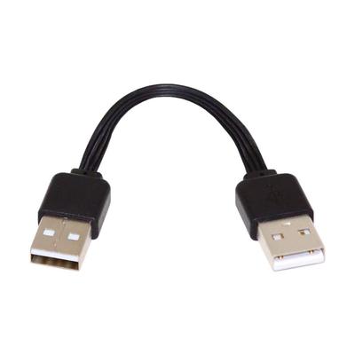 Chenyang USB короткий плоский USB тип A мужчина к мужчине 4 провода 5 В 2 А зарядный кабель для передачи данных силиконовый кабель 4 провода 30AWG 13 см 2.0 кабель, 2.0