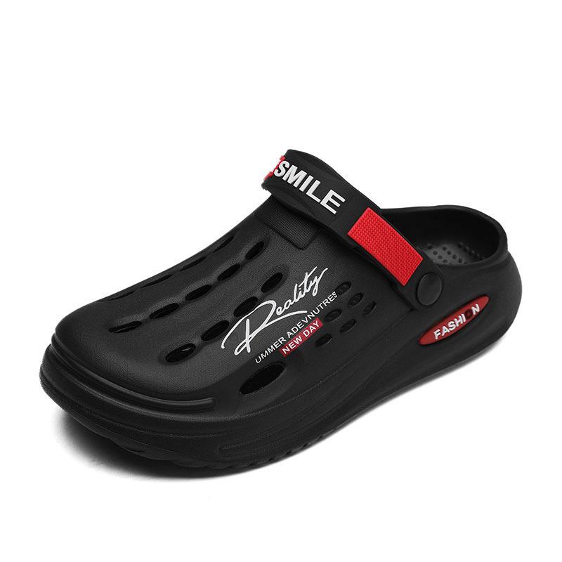 Мужские сабо, сандалии без шнуровки с закрытым носком, прогулочная обувь на мягкой подошве, пляжные сандалии для уличной садовой обуви