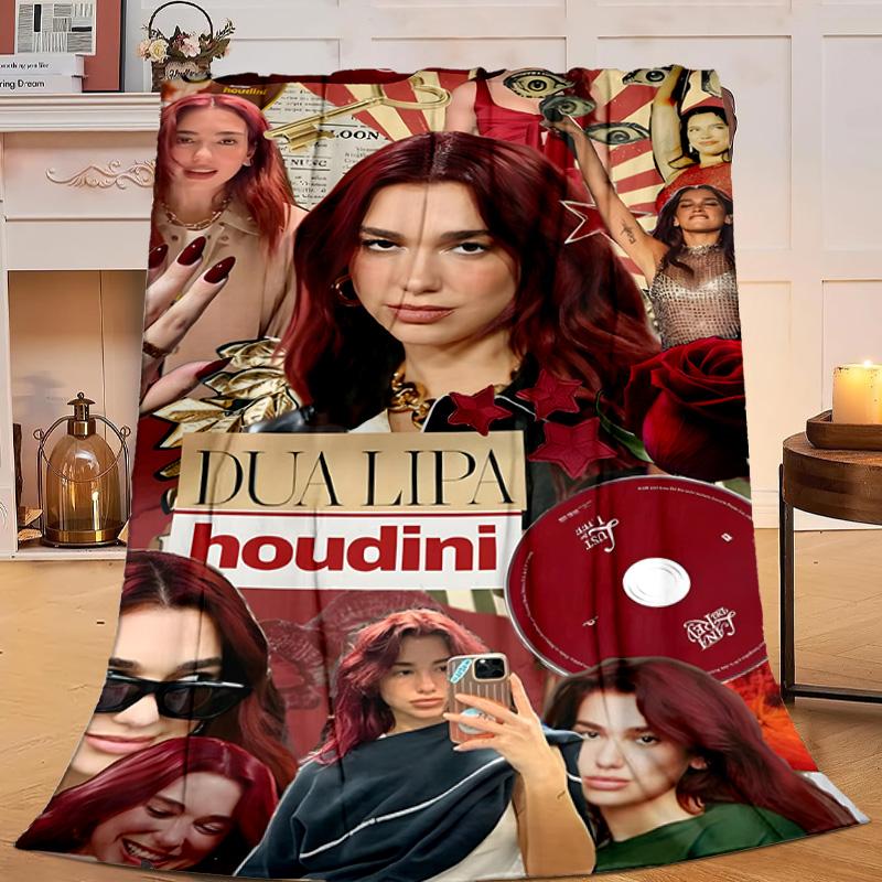 1PC music pop Ayliva Fashion Flannel Blanket Gift, Suitable for Both Men And Women, Soft Ideal for Beds And Sofa, Birthday Or Christmas Gift