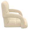 Adjustable Floor Chair with Armrests 5 Position Reclining Backrest Fabric