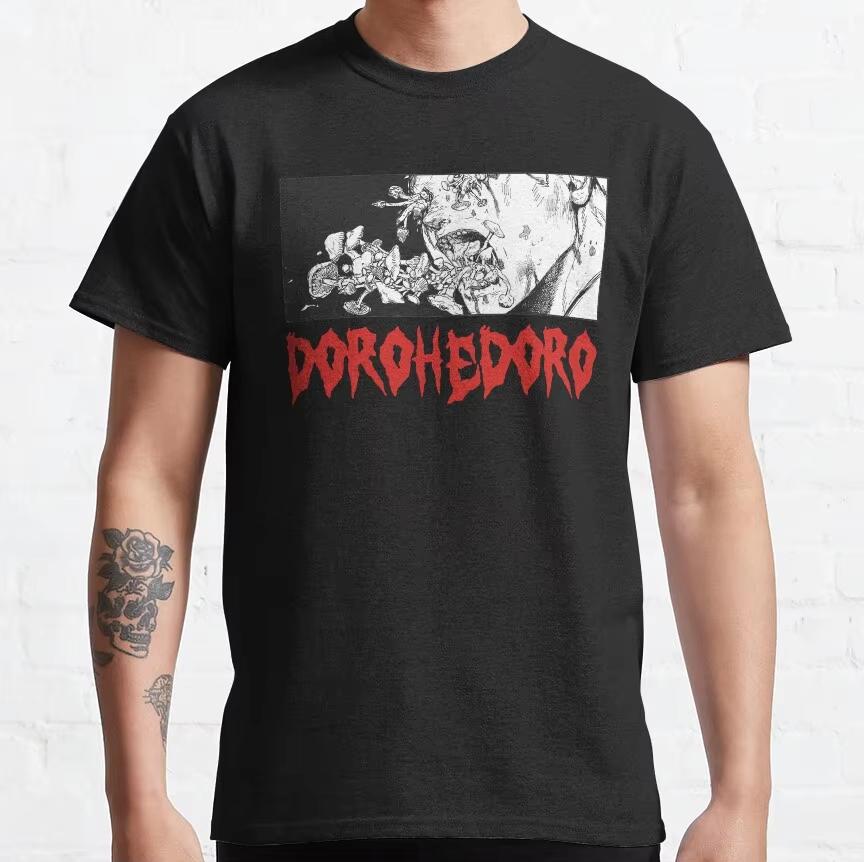 student Cotton T-shirt Anime Dorohedoro Nikaido Graphic T‑shirt Unisex Vintage Washed Cotton Short Sleeve Harajuku Streetwear Casual T Unisex,gift,Top
