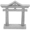 Miniature Gate Micro Landscape Decoration Outdoor Decor Grey Stone 7.60X7.60X1.80CM 1Pcs