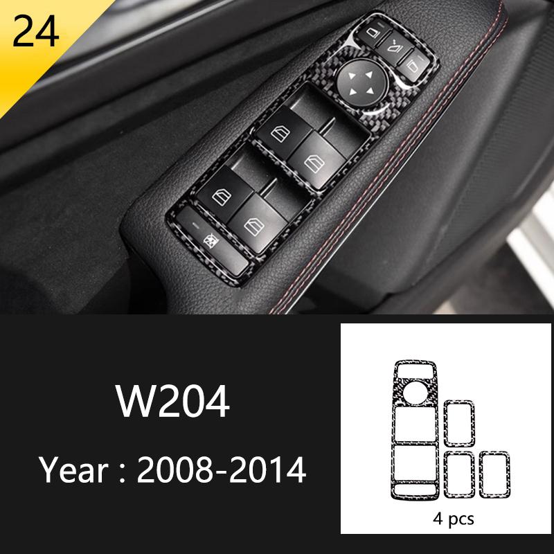 Для Mercedes Benz C Class W204 C180 C200 C260 автомобильная панель окна двери из углеродного волокна полоса защитная отделка наклейка аксессуары