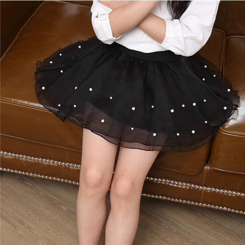 Универсальная хлопковая юбка-пачка для девочек - Многослойный дизайн "Торт" для всех сезонов в корейском стиле