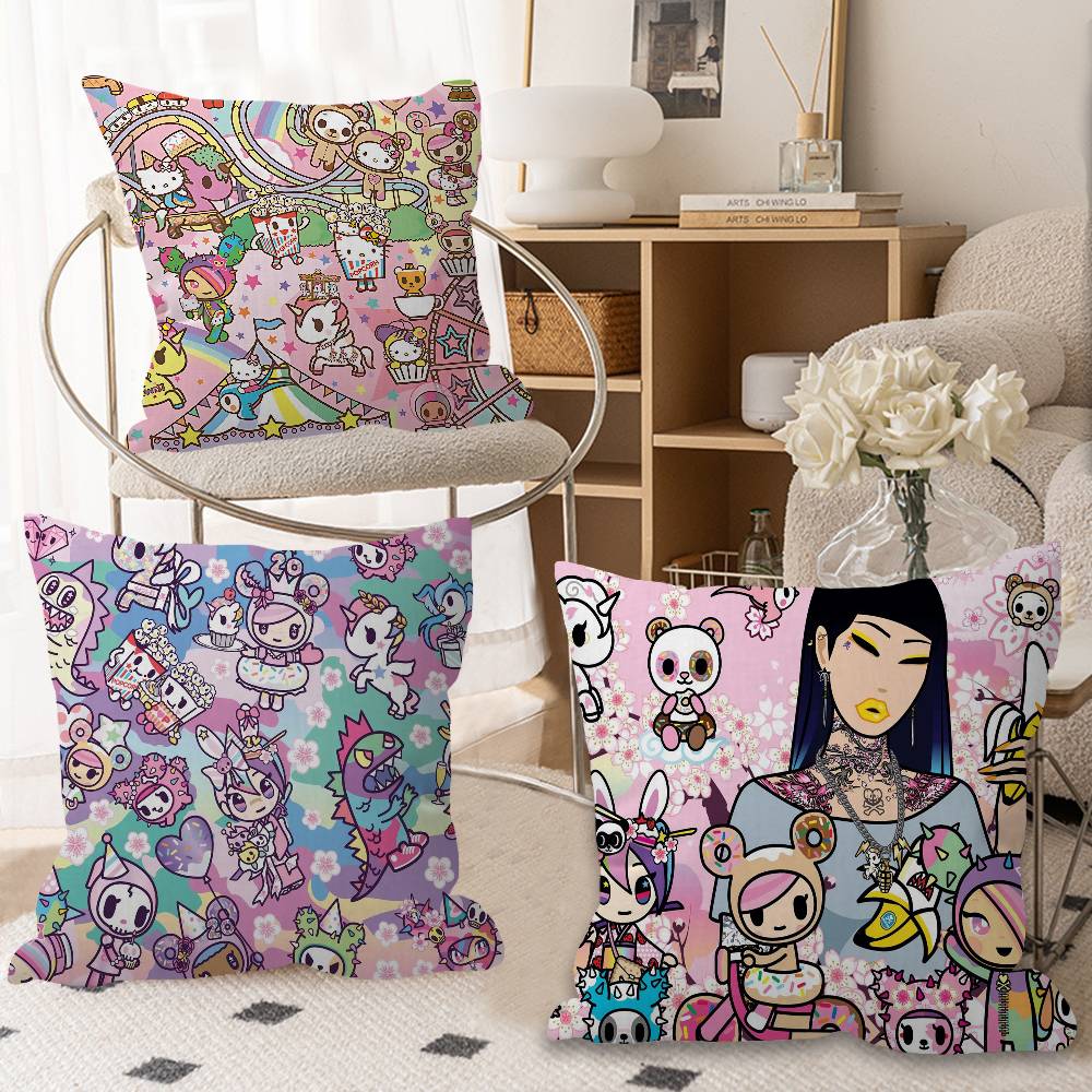 Japan Anime Tokidoki Pillow Gifts Home Office Furnishings Bedroom Sofa Car Cushion Cover Case 45x45cm