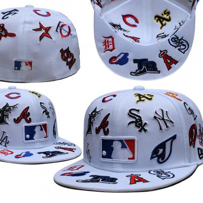 Full Closed Baseball Cap LA NY Embroidery Sports Team Men Women