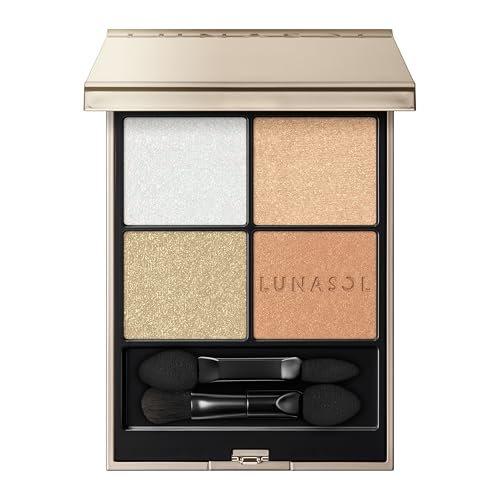 LUNASOL Eye Coloration N25 Peridot Stone Палитра теней для век из 4 цветов Kanebo Зеленый металлик