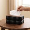 Removable Wood Lid Napkin Holder Large Capacity Desktop Tissue Box Cloud Shape Tissue Box  Desktop