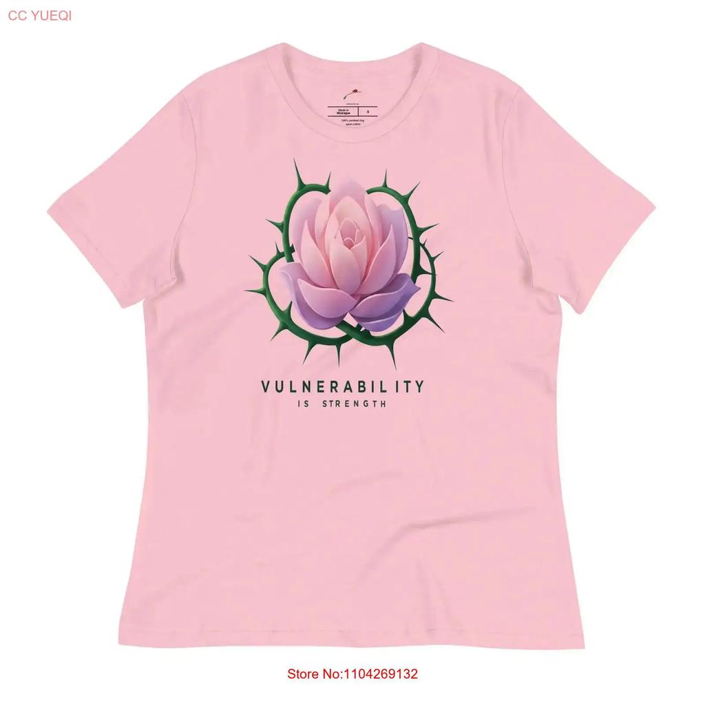 Vulnerability Is Strength T Shirt Vintage Casual Designer Clothes Versatile Comfortable Soft Stretched