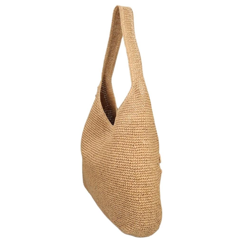 COACH Brooklyn Straw Woven Shoulder Bag Large Women's Beige CAL99-B4NA