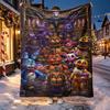 Five Nights at Freddy's Pattern Blanket for Home Decoration, Bed, Sofa, Car Travel, Camping, Suitable for All Seasons, Birthday Christmas Gift