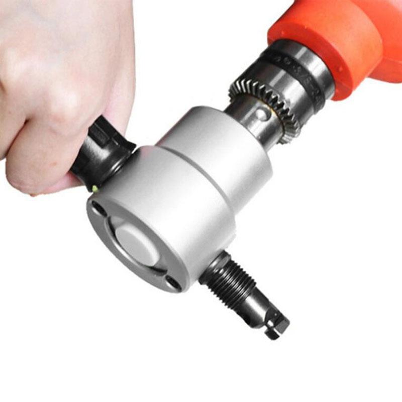 Регулируемый резак для листового металла Двухголовый Железный Ниблер Режущий инструмент Насадка для электродрели Модификация Пластины Пробойник Ножницы