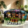 Custom Name Personalized Anime Print Blanket, Home Decor, Bedroom, Sofa, Camping, Couch, Gifts for Birthday ChristmasEnthusiasts