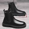Men's 2025 Chelsea Boots High Top Winter Snow Boots British Workwear Style Thermal Lined Waterproof Casual Ankle Boots