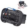220V Car Bluetooth Hi-Fi Bass Power AMP Mini Auto Amplifier Stereo Radio Audio Digital Amplifier USB