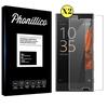 Screen Protector Glass Film - Phonillico® - Sony Xperia XZ - Pack of 2 - Tempered Glass - Scratch Resistant