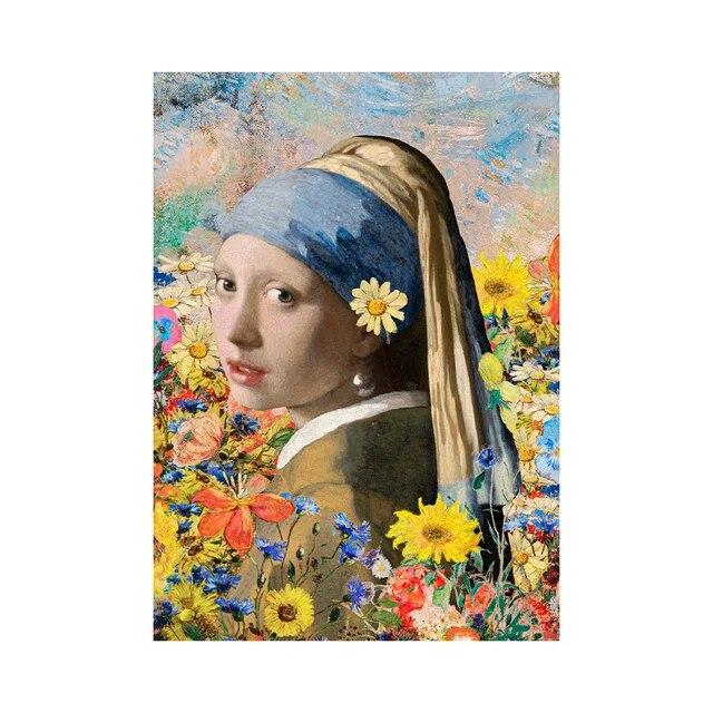 Жемчужная девушка лежит в ванне, холст, картина, забавные селфи, женские постеры для бара, кафе, клубной комнаты, современные декоративные фотографии для дома без рамки