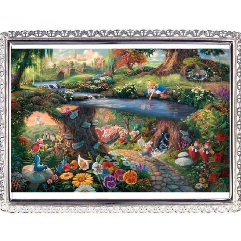 Холст с изображением принцессы-русалки, современная сказочная история, декоративная картина для спальни, детской комнаты