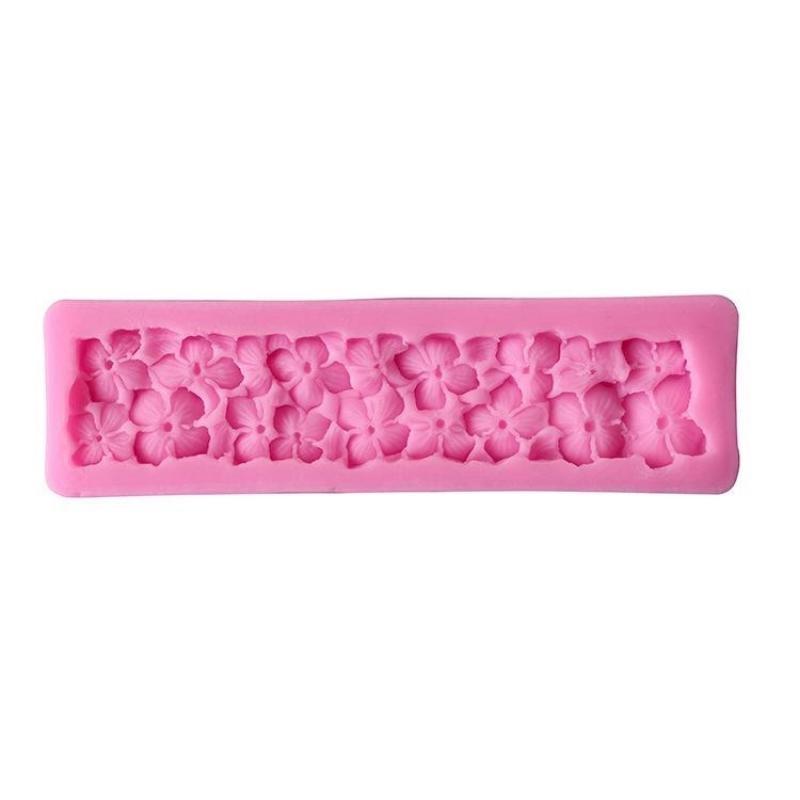 Четырехлистный цветок гортензия крупнолистная декоративная форма из жидкого силикагеля форма для сахарного переворачивания торта