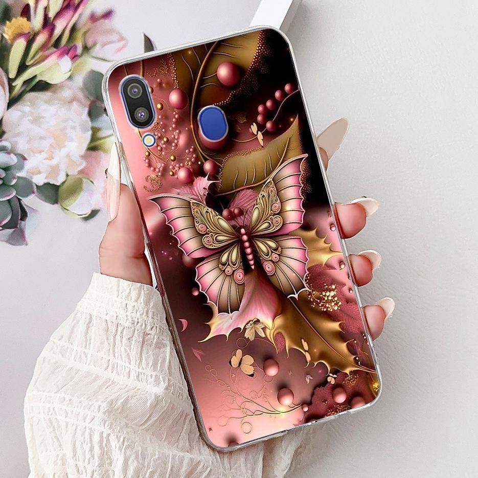 Для Samsung Galaxy M10 M20 M30 Чехол Новая Мода Расписная Крышка Прозрачный Силиконовый Мягкий Тонкий Чехол для Телефона Для Samsung M10 M20 M30 Fundas