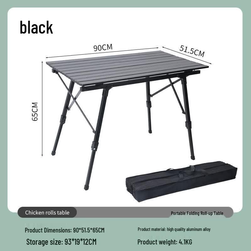 Gongziyu Portable Roll-Up Camping Picnic Table