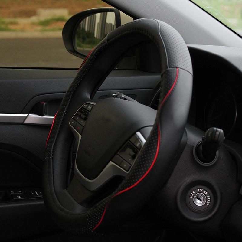 My Good Car из искусственной кожи, защитный чехол на руль автомобиля, чехлы на руль для Hyundai Elantra 2016-2018, Стайлинг автомобиля