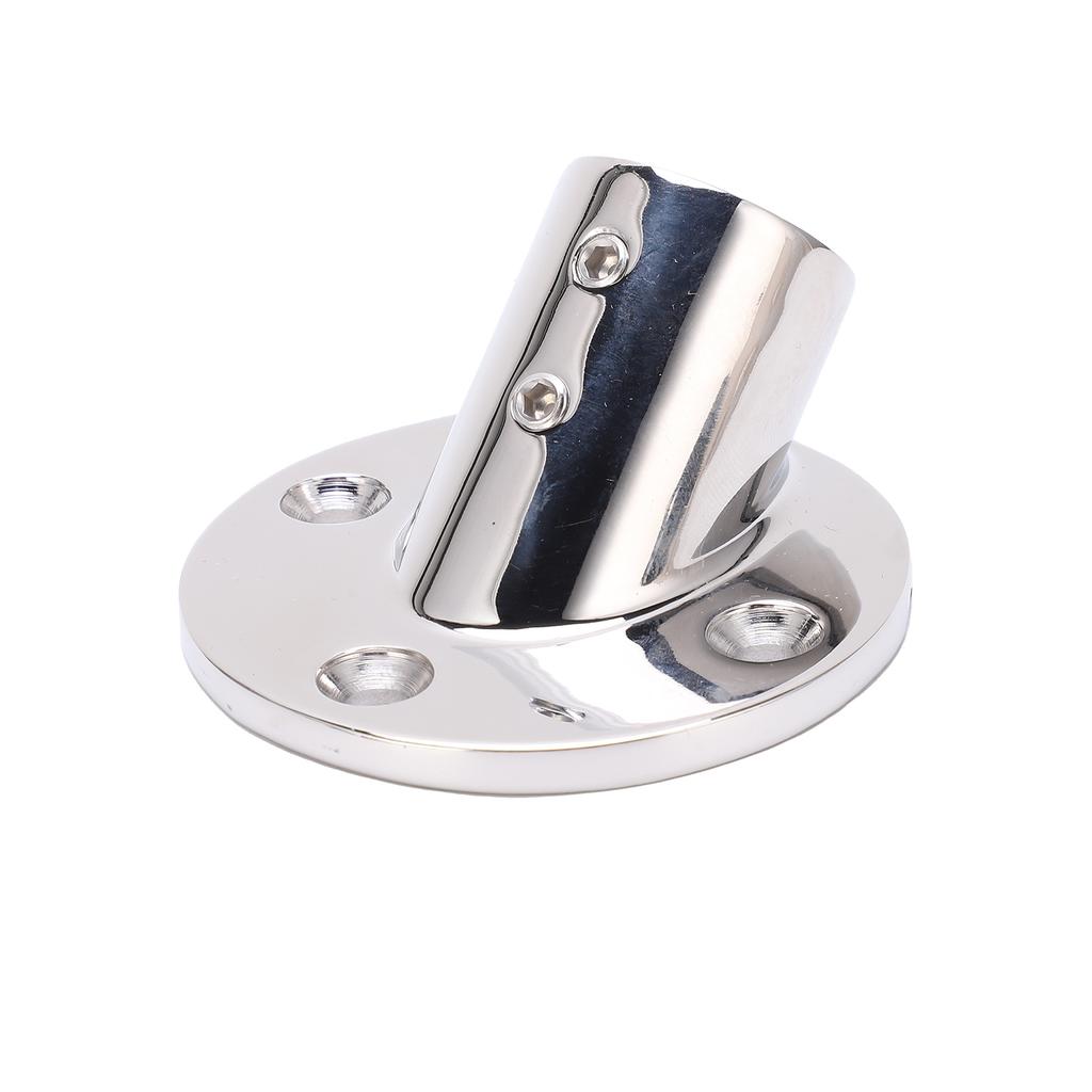 Boat Hand Rail Fitting Stainless Steel 45 Degree Round Base Tube Marine Hardware Flange Base Deck Railing