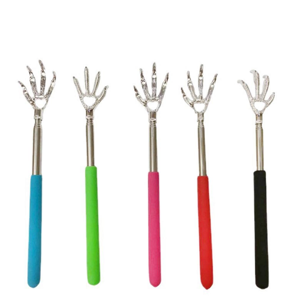 Pdtoweb Stainless Steel Eagle Claw Back Scratcher Extendable Massage Telescopic