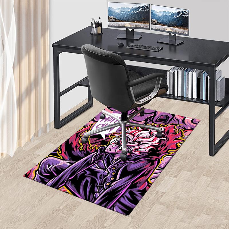 1pc Anime Cartoon Design Office Chair Mat - Momo Chan Themed Non-Slip Carpet for Home Decor, Suitable for All Seasons and Perfect as a Gift.U081