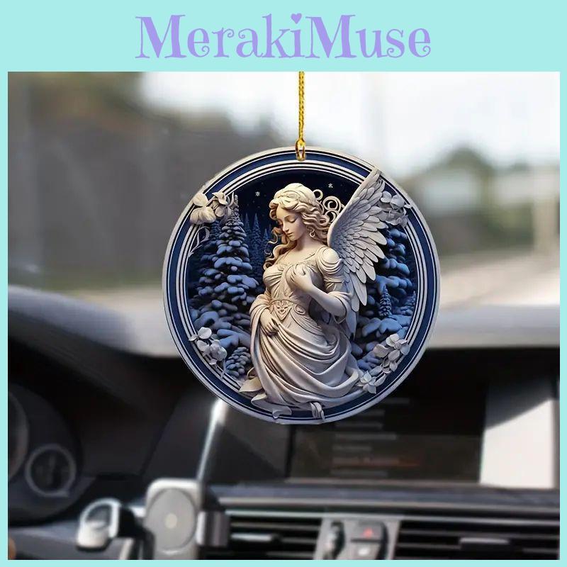 Потрясающее акриловое украшение для автомобиля, красивый дизайн ангела в европейском стиле для украшения интерьера