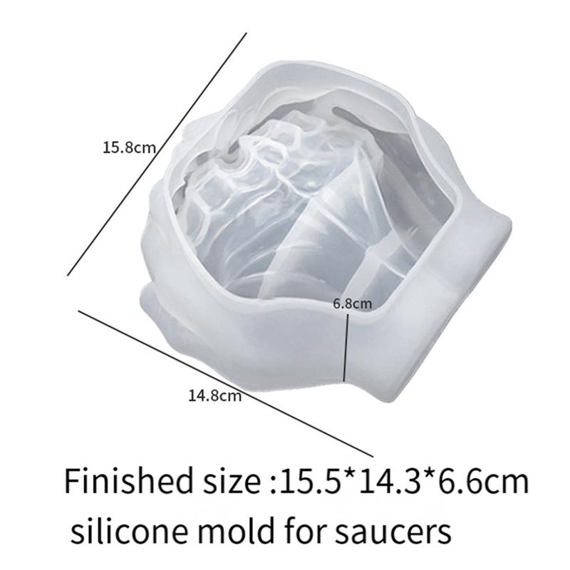 Hand Shape Cement Mold Flower Pot Mold Silicone Mold Hand Storage Dish Ashtray Mirror Two-Hand Jewelry Tray Mold Decoration
