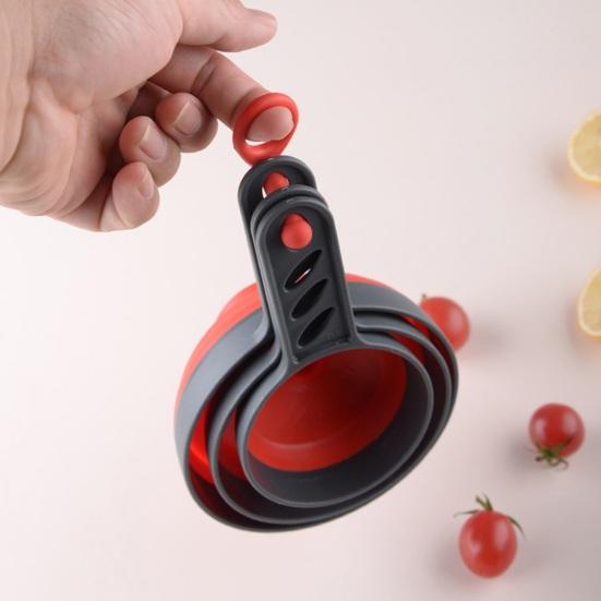 Useful Hanging Hole Design Dispense Wear-resistant Folding Food Liquid Spice Oil Funnel Home Supply Food Funnel