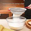 304 Stainless Steel Flour Sieve Set with Silicone Handle