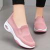 Fashion Knit Breathable Slip-On Casual Sneakers for Women Fashion Air Cushion Platform Outdoor Walking Shoes Woman Running Shoes