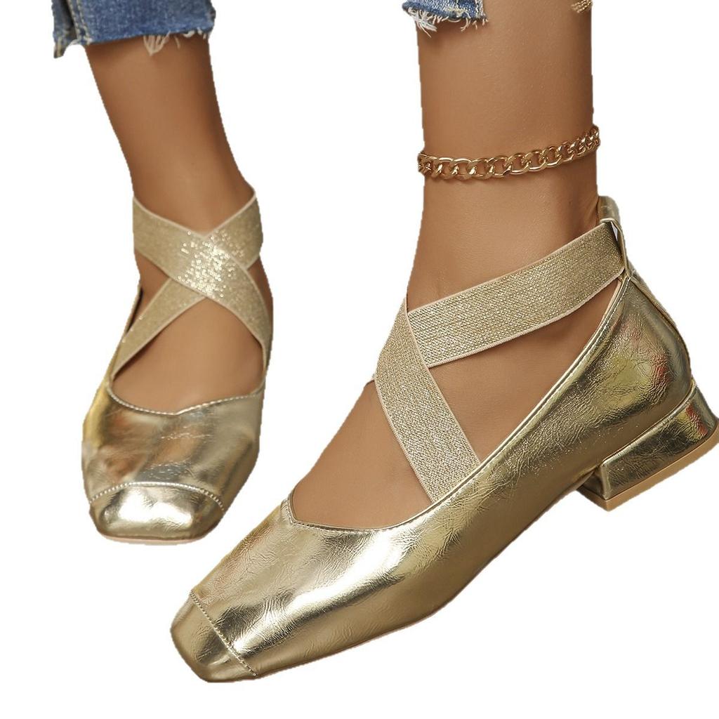 Туфли для танцев на квадратном каблуке Туфли Мэри Джейн на квадратном каблуке в стиле ретро