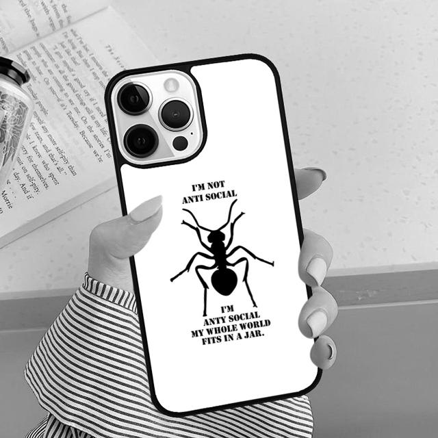 Жуткие Муравьи Насекомые Страшный Чехол для Телефона Для iPhone 16 15 14 Plus XR XS apple 16 11 12 13 mini Pro Max coque