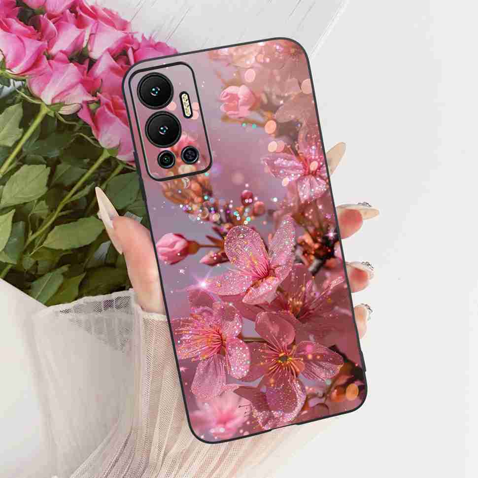 For Infinix Hot 12 Case Nice Butterfly Back Cover Phone Case Soft TPU Silicone Coque Cases For Infinix Hot12 Hot 12 Bumper