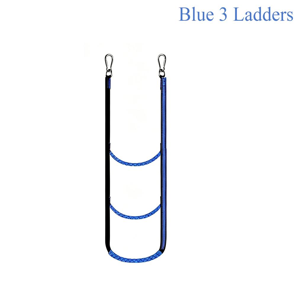 Boat Rope Ladder Heavy Duty Foldable Marine Ladder Portable Nylon Boarding Ladder for Inflatable Boat Pontoon Kayak Yacht