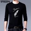 Футболки больших размеров для мужчин с длинными рукавами, повседневные топы, мужские футболки, простые футболки, мужские футболки, нижнее белье