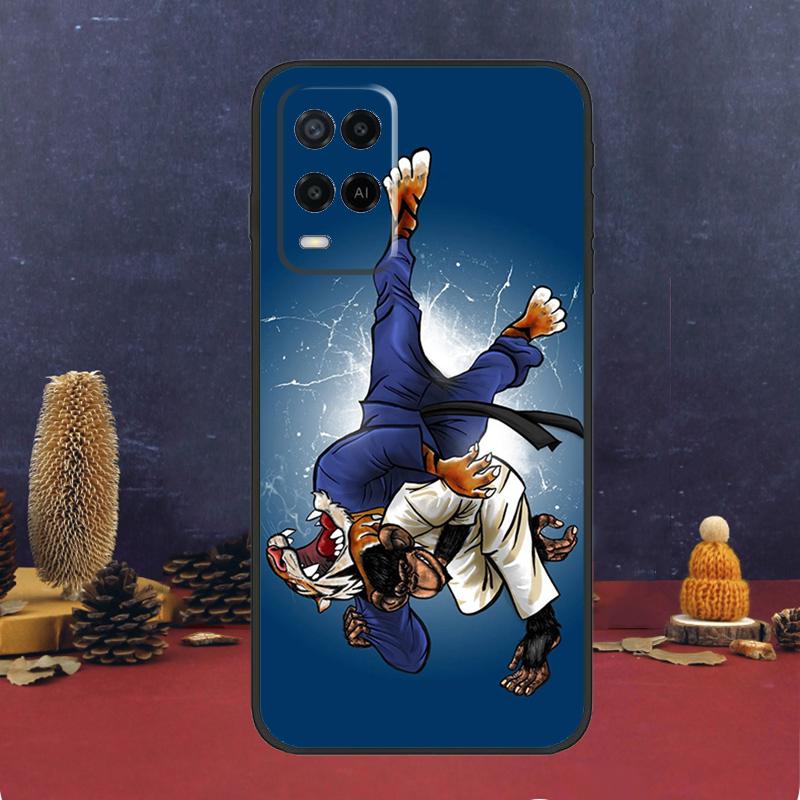 Чехол для дзюдо для OPPO A58 A78 A98 A15 A16 A17 A76 A96 A77 A52 A72 A5 A9 A79 A94 A74 A57S A53S A54S