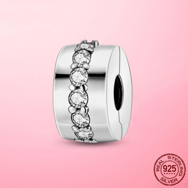 Застежка-зажим, цепочка-зажим из серебра 925 пробы, подвески-звездочки, бусины-стопоры, оригинальный браслет dora, оригинальные украшения своими руками