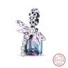 100% 925 Silver Exquisite Cubic Zircon Butterfly Bee Ladybug Charms Bead Fit Qikaola Original Bracelet Fine DIY Jewelry