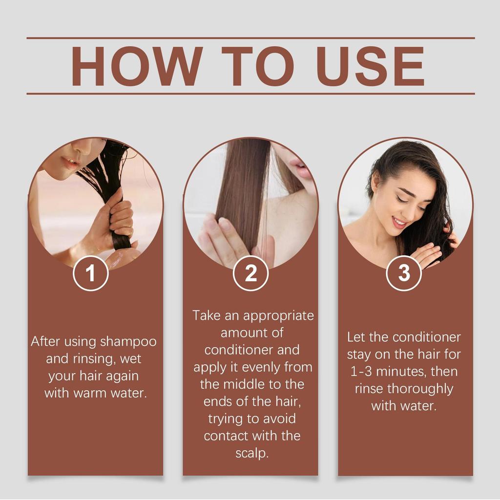 Coconut Milk Repair Hair Care Set – Gentle Cleansing & Moisturizing, Smoothing & Nourishing for Healthy Hair
