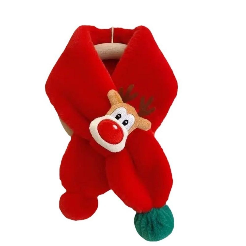 Warm Kids Neck Warmer Winter Fleece Scarf Cozy Children Plush Scarf for Boys Girls